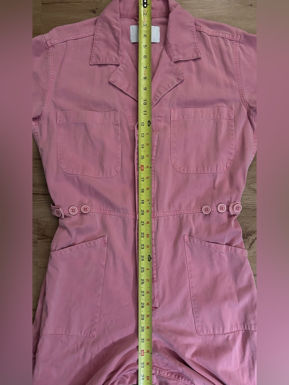PISTOLA Grover Jumpsuit Flamingo Pink Utility Cotton Size Medium - Picture 9 of 14